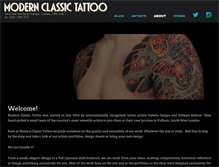 Tablet Screenshot of modernclassictattooing.com